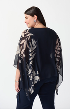 Load image into Gallery viewer, Joseph Ribkoff Floral Print Chiffon Poncho