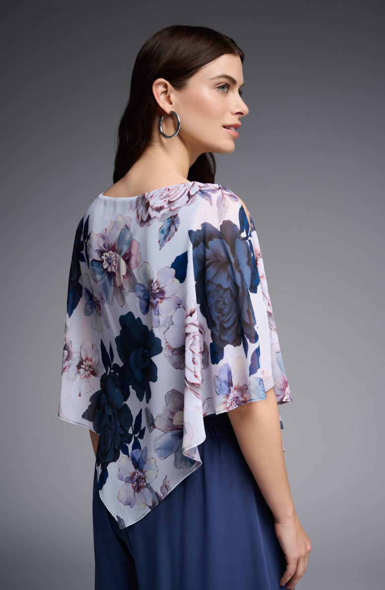 Joseph Ribkoff Floral Chiffon Top – Modern Dress