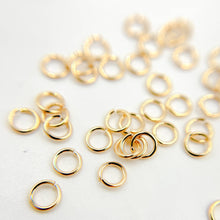 Load image into Gallery viewer, 22GAGFOPENJR. 22 Gauge Open Gold Filled Jump Ring: 5mm / 50 Pcs. / Open