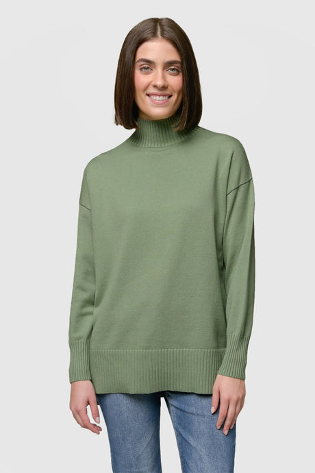 Matcha Mock Neck Sweater