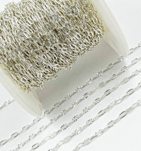 Load image into Gallery viewer, 925 Sterling Silver Diamond Cut Cable Link Chain. Z17SS: 1 Ft / 4.1mm-5mm / Cable