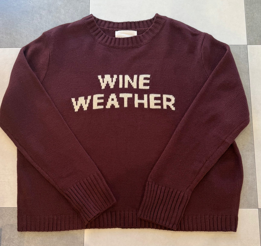 Wine Weather Sweater