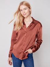 Load image into Gallery viewer, Charlie B. Satin Button Down Shirt