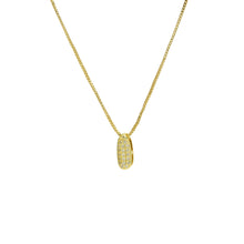 Load image into Gallery viewer, Mini CZ Initial Necklace with charms: L Initial &amp; Necklace