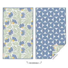 Load image into Gallery viewer, Blue Coneflower Microfiber Towel