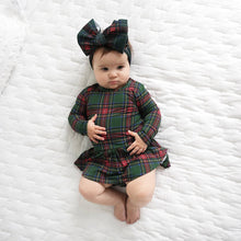 Load image into Gallery viewer, Kane Tartan Headwrap Hair Accessories Baby Christmas: Headwrap