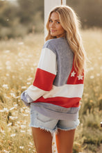 Load image into Gallery viewer, AMERICANA FLAG SWEATSHIRT- L