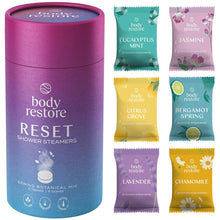 Load image into Gallery viewer, Body Restore Shower Steamer Aromatherapy Tube Pack of 6 : Reset