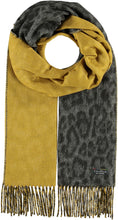 Load image into Gallery viewer, Two Tone Leo Woven Cashmink® Scarf: Camel/peach