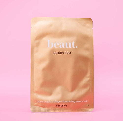 Golden hour sheet mask