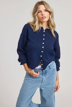 Load image into Gallery viewer, Essential Button Down Cardigan Top: Oatmeal / M