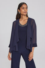 Load image into Gallery viewer, Joseph Ribkoff Chiffon and Silky Knit Two-Piece Top