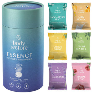 Body Restore Shower Steamer Aromatherapy Tube Pack of 6 : Reset