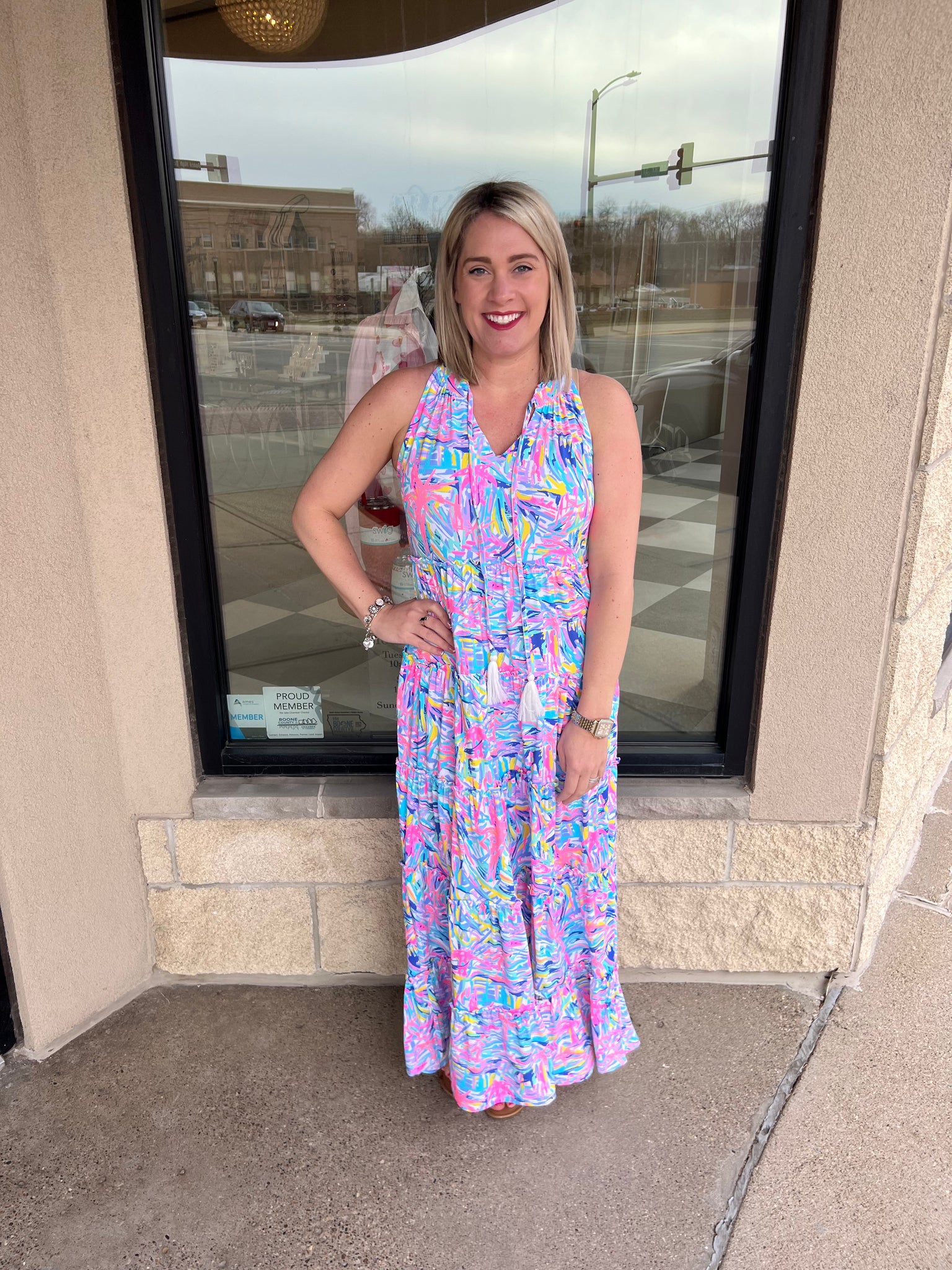 lulu b maxi dresses Lulu-B Neutral Maxi Dress
