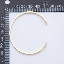 Load image into Gallery viewer, 16K Gold Filled Minimalist Thin Half Cuff Bracelet Finding for Bangle Supply| WA-04451