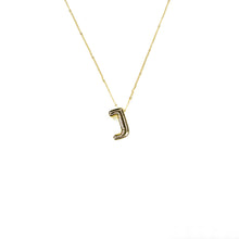 Load image into Gallery viewer, Initial Balloon Bubble Gold Necklace: G / GOLD SMOOTH