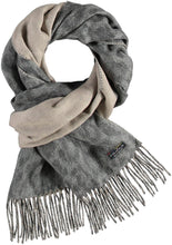 Load image into Gallery viewer, Two Tone Leo Woven Cashmink® Scarf: Camel/peach