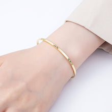 Load image into Gallery viewer, 16K Gold Filled Minimalist Thin Half Cuff Bracelet Finding for Bangle Supply| WA-04451