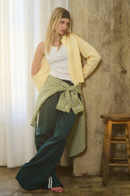 Load image into Gallery viewer, Essential Button Down Cardigan Top: Oatmeal / L