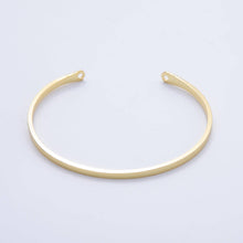Load image into Gallery viewer, 16K Gold Filled Minimalist Thin Half Cuff Bracelet Finding for Bangle Supply| WA-04451