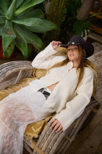 Load image into Gallery viewer, Essential Button Down Cardigan Top: Oatmeal / L