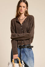 Load image into Gallery viewer, Essential Button Down Cardigan Top: Oatmeal / M