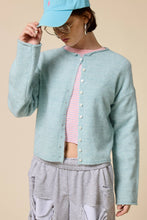 Load image into Gallery viewer, Essential Button Down Cardigan Top: Chocolate / M