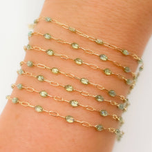 Load image into Gallery viewer, V250ENGF. 14k Gold Filled Enamel Satellite Chains: Wine / 1.1mm-2mm / Satellite
