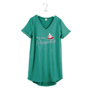Hello Mello Holiday Sleep Shirts Open Stock: Pink / L/XL