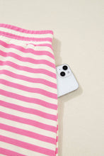 Load image into Gallery viewer, Striped Sleeveless Polo Two-Piece Set L