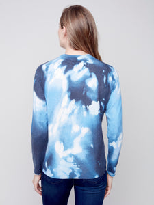 Charlie B. Indigo Printed Sweater