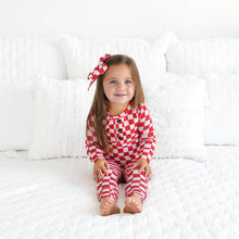 Load image into Gallery viewer, Beck Red Checks 2P Set Christmas Bamboo Pajamas Kids Sleepie: 4/5