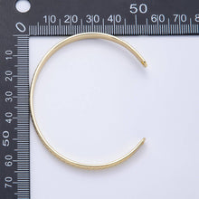 Load image into Gallery viewer, 16K Gold Filled Geometric Lined Dotted Half Cuff Bracelet Finding for Bangle Supply | WA-04448