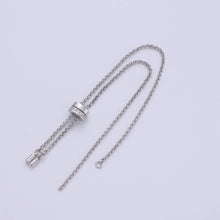 Load image into Gallery viewer, 14k Gold Filled Adjustable Bracelet Half finished Chain Bracelet rubber stopper Silver Rolo Chain Wholesale 1pc K-843 K-844: 1 / Gold