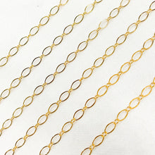 Load image into Gallery viewer, 1016FGF. 14K Gold-Filled Flat Oval and Round Link Chain: 1 Ft. / 4.1mm-5mm / Long &amp; Short