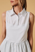 Load image into Gallery viewer, POPLIN UNDERSHIRT TOP: White / L
