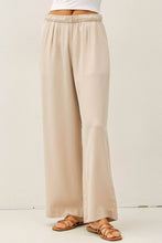 Load image into Gallery viewer, SAND WASHED FLOWY TENCEL WIDE LEG PANTS : SAND / S
