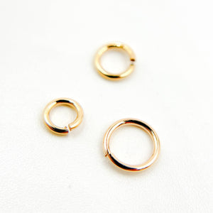 22GAGFOPENJR. 22 Gauge Open Gold Filled Jump Ring: 5mm / 50 Pcs. / Open