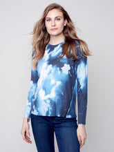 Load image into Gallery viewer, Charlie B. Indigo Printed Sweater