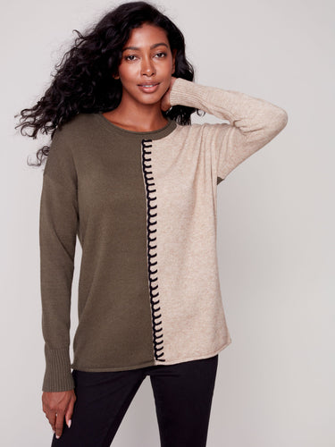 Charle B. Center Stitch Sweater