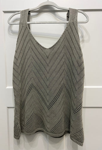 Charlie B Chevron Pattern Knit Tank