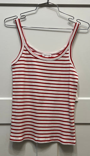 Tribal Red & White Stripped Tank Top
