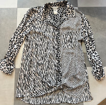 Load image into Gallery viewer, Multiples - Animal Print Cuffed Button Up
