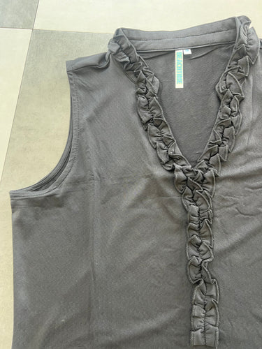 Beachtime Ruffle Tank - Black