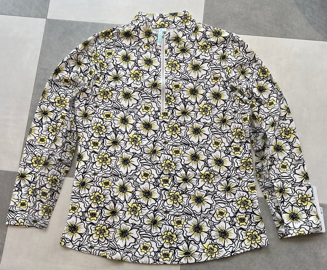 Beachtime High Neck Zip Up Pullover