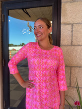 Load image into Gallery viewer, Lulu B 3/4 Sleeve Travel Dress