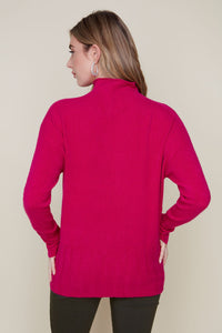 Renuar Funnel Neck Knit Sweater