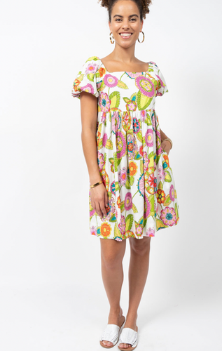 Ivy Jane White Kaleidoscope Dress