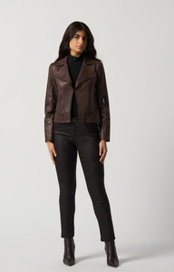 Joseph Ribkoff Suede Moto Jacket