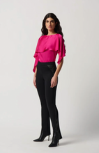 Load image into Gallery viewer, Joseph Ribkoff Satin Layered Top with Boat Neck Top
